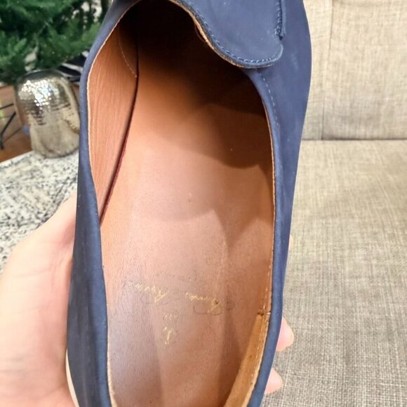 Brooks Brothers Voyager 1 Nubuck Slip-On Loafers – Navy Blue (11.5)